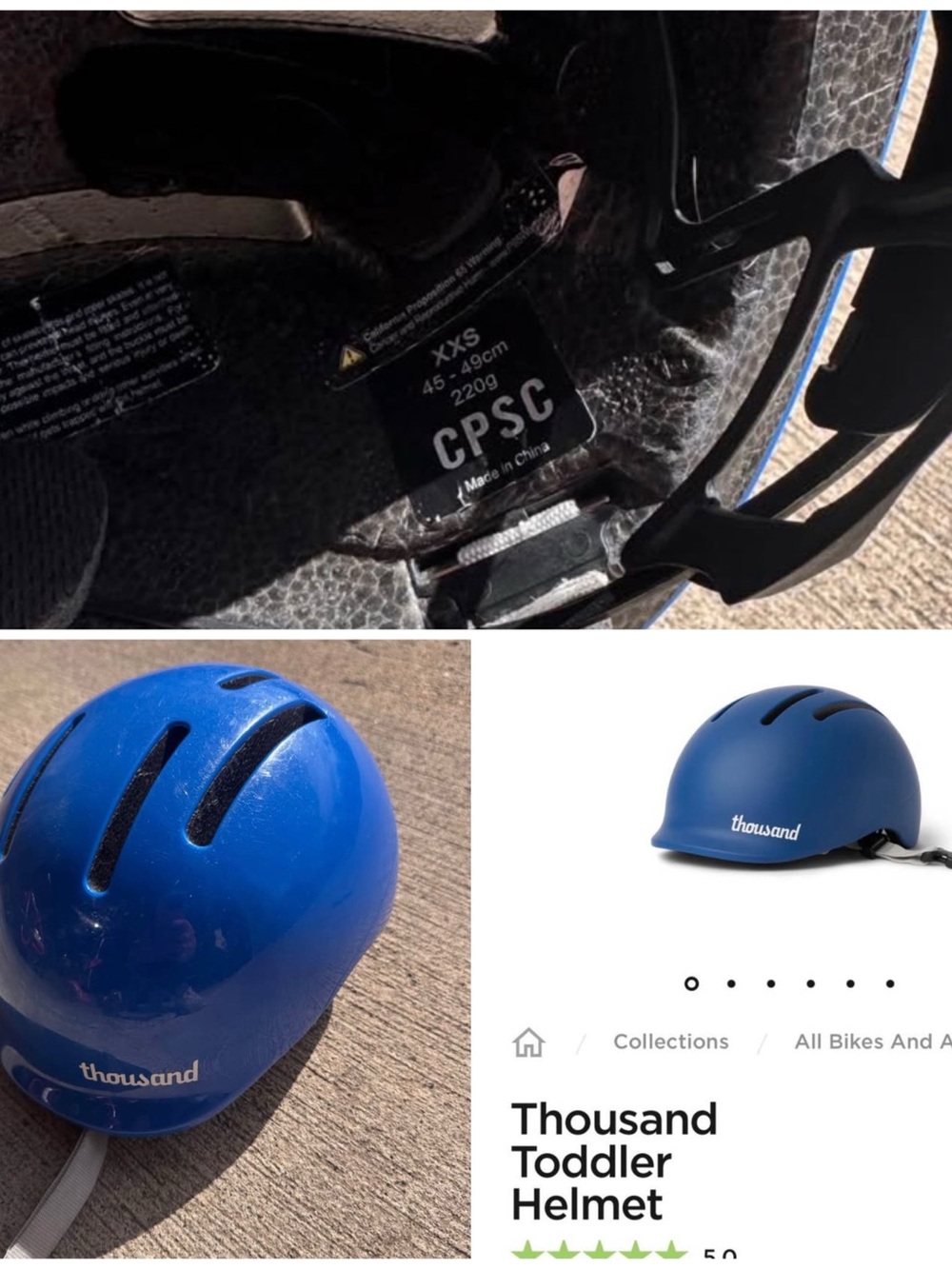 Thousand Toddler Helmet in Blue